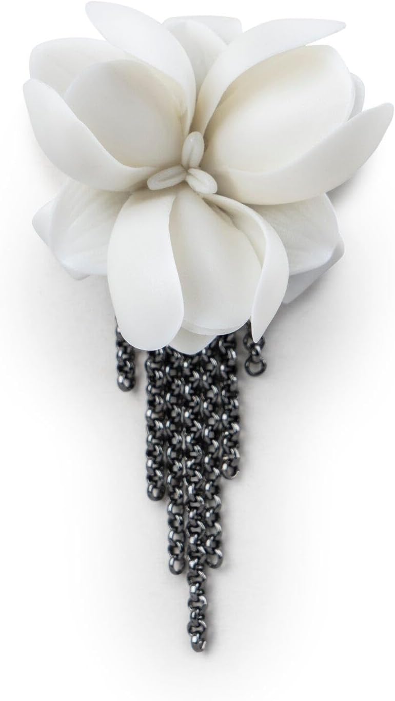 Orchid Brooch. Porcelain Brooch.