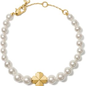 Spade Flower Pearl Bracelet
