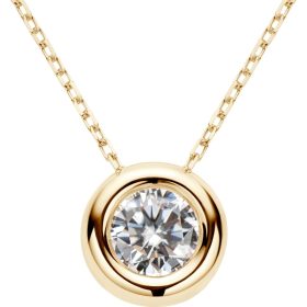 Moissanite Necklaces for Women, 1-3 CT Solitaire Pendant 925 Sterling Silver Jewelry Mother's Day Wedding Gifts for Her