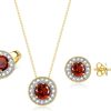 14K Gold Halo Designer Set