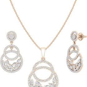 10K Sterling Gold Women's 2.85 Carat Jewelry Set